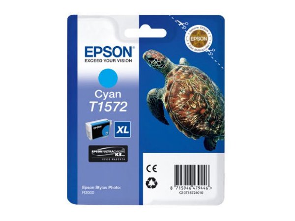 Картридж Epson T1572 (C13T15724010) для Stylus Photo R3000 (Cyan) Февраль 2021 г.
